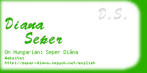 diana seper business card